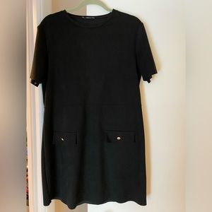 Zara Faux Suede Shift Dress